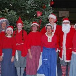 Julenisser i St Merløse-hallen.